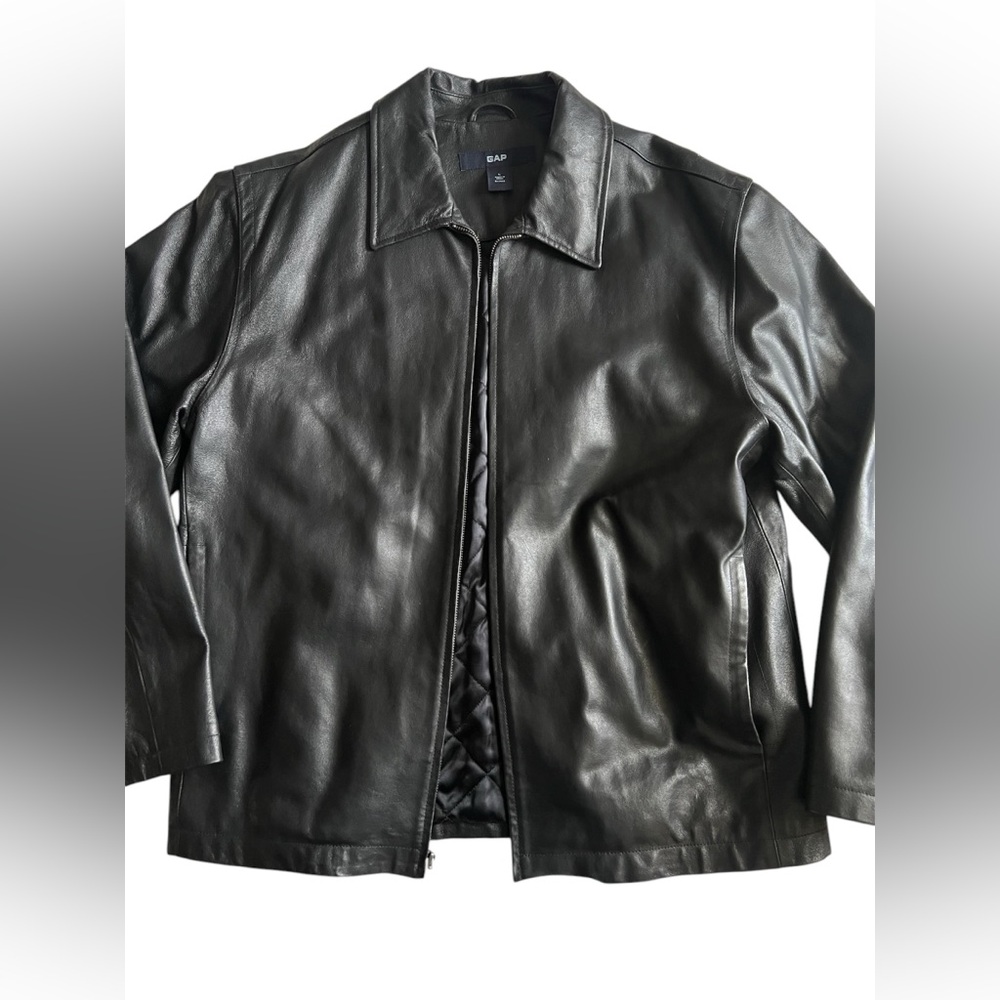 gap leather jacket
